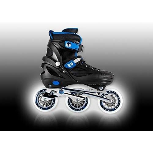  Epic Skates Mens Storm Inline Skates , Black/Blue, Adult5-8