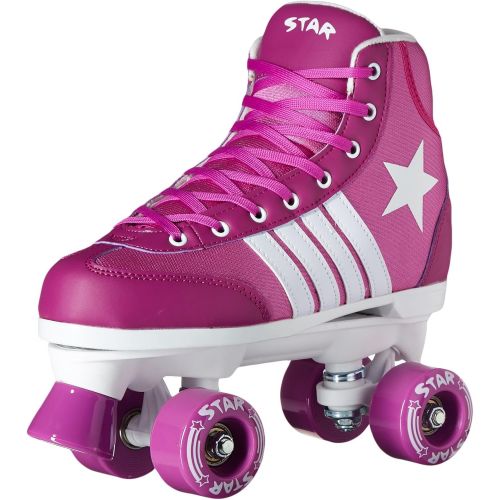  Epic Skates Epic Star Pegasus Purple Quad Indoor/Outdoor High-Top Quad Roller Skates