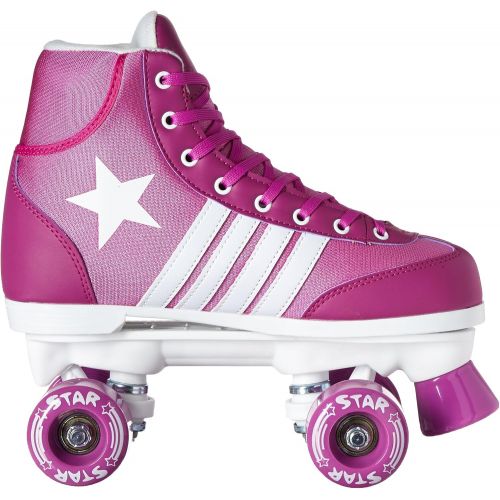  Epic Skates Epic Star Pegasus Purple Quad Indoor/Outdoor High-Top Quad Roller Skates