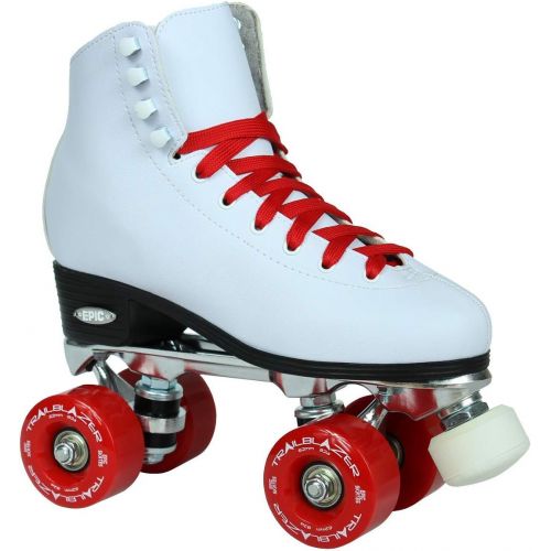  Epic Skates Classic White with Red Wheels Roller Skates