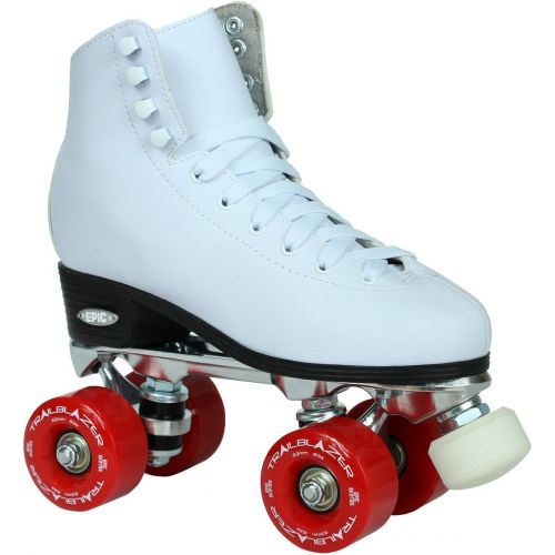  Epic Skates Classic White with Red Wheels Roller Skates