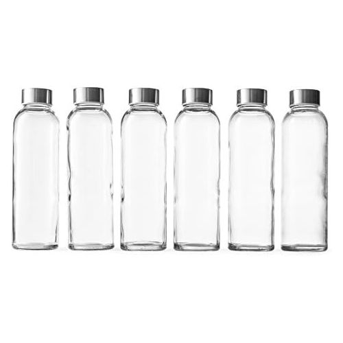  [아마존베스트]Epica 18-Oz. Glass Beverage Bottles, Set of 6