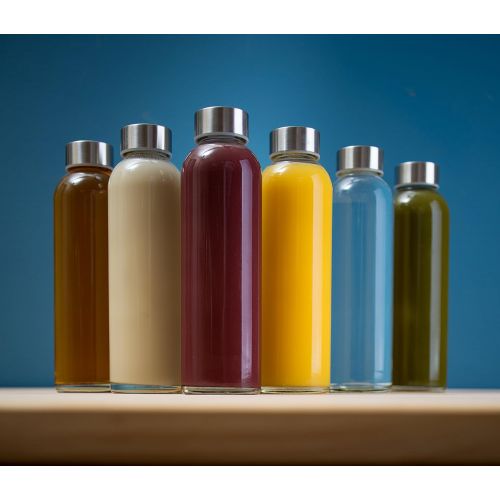  [아마존베스트]Epica 18-Oz. Glass Beverage Bottles, Set of 6