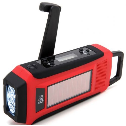  Epica Digital Emergency Solar Hand Crank AM/FM/NOAA Radio, Flashlight, Smartphone Charger with NOAA Certified Weather Alert & Cable-ONE Cable Does All: Home Audio & Theater