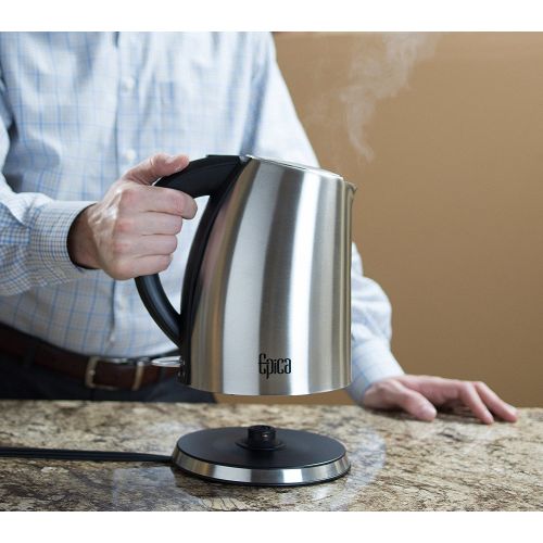  Epica Top Rated EPICA 1.75 Quart Cordless Electric Stainless Steel Kettle ...