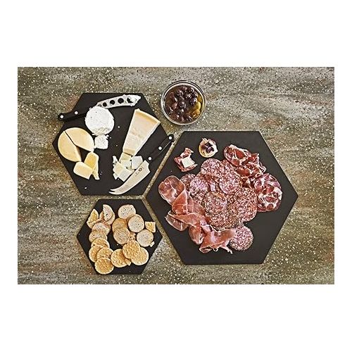  Epicurean Hexagon Display/Serving Board, 13-Inch by 11.25-Inch, Slate