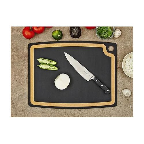  Epicurean Gourmet Series Cutting Board with Juice Groove, 19.5-Inch by 15-Inch, Slate/Natural