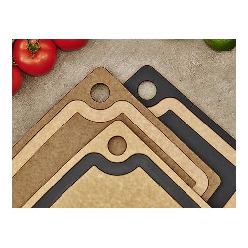  Epicurean Gourmet Series Cutting Board, 17.5-Inch by 13-Inch, Nutmeg/Natural