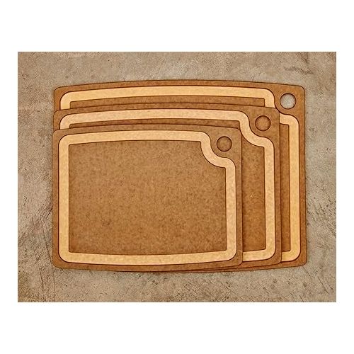  Epicurean Gourmet Series Cutting Board, 17.5-Inch by 13-Inch, Nutmeg/Natural