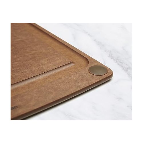  Epicurean All-In- One Cutting Board with Slip Feet and Juice Groove, 19.5-Inch × 14.5-Inch, Nutmeg/Brown