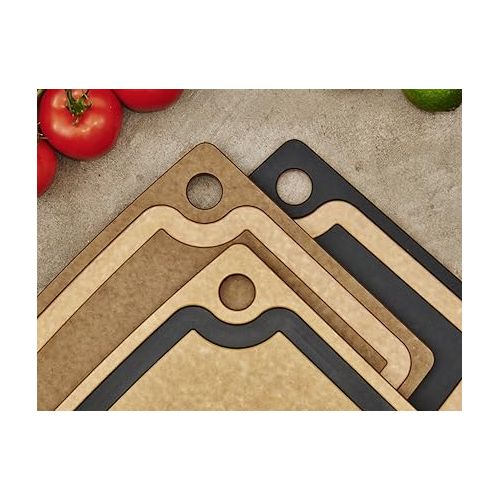  Epicurean Gourmet Series Cutting Board with Juice Groove 14.5-Inch by 11.25-Inch, Slate/Natural