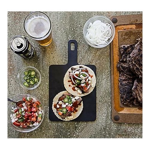  Epicurean Handy Series Cutting Board with Handle, 9-Inch by 7-Inch, Slate