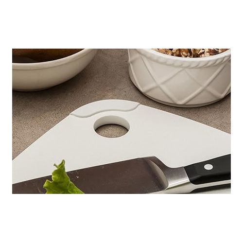  Epicurean Recycled Poly Cutting Board, 11.5-Inch by 9-Inch, White