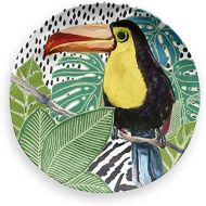 Epicurean Lush Jungle Toucan Side Plate 21Cm Dia