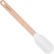 Silicone Series Small Spoonula-Natural Handle with White Head