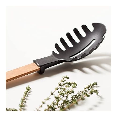  Epicurean Cutting Surfaces Gourmet Series Kitchen Utensil, Pasta Server, Natural+Black