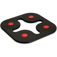Epicurean 8 by 8-Inch Star Trivet, Slate with Red Button Feet