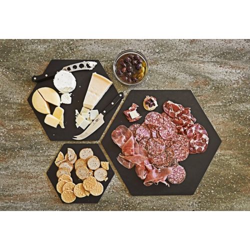  Epicurean Hexagon Display/Serving Board, 9 by 8, Slate