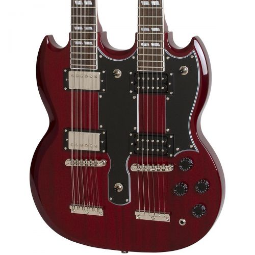  Epiphone Limited Edition G-1275 Double Neck Electric Guitar Cherry