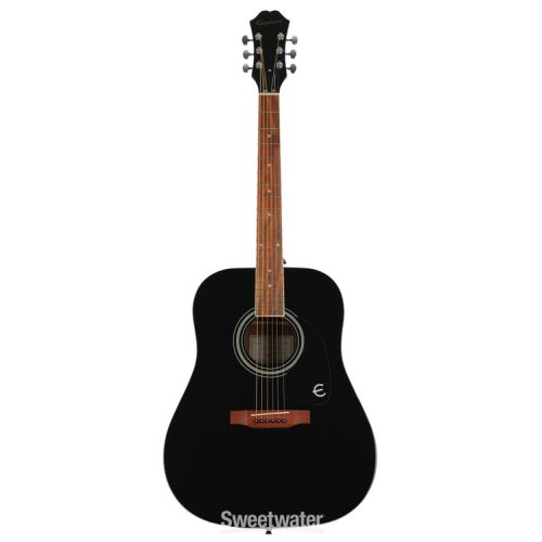  Epiphone DR-100 Dreadnought Acoustic Guitar - Ebony