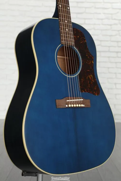Epiphone J-45 Acoustic Guitar - Aged Viper Blue, Sweetwater Exclusive
