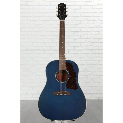  Epiphone J-45 Acoustic Guitar - Aged Viper Blue, Sweetwater Exclusive