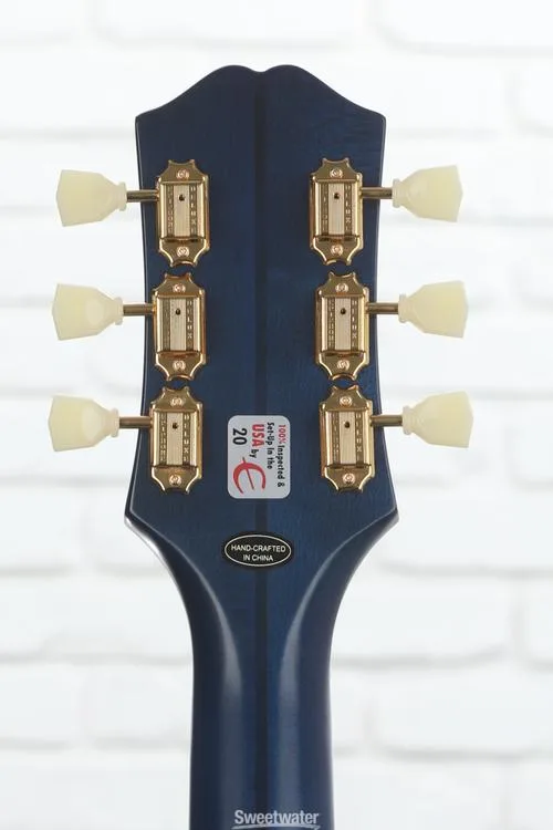  Epiphone J-200 Acoustic-electric Guitar - Aged Viper Blue, Sweetwater Exclusive