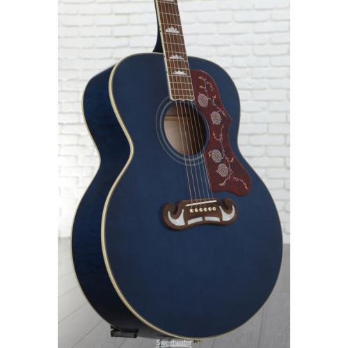  Epiphone J-200 Acoustic-electric Guitar - Aged Viper Blue, Sweetwater Exclusive