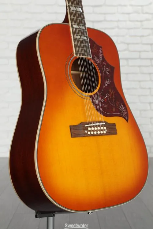 Epiphone Hummingbird 12-string Acoustic-electric Guitar - Aged Cherry Sunburst Gloss Demo