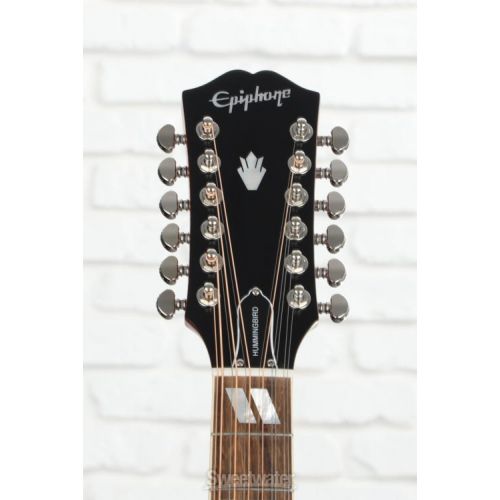  Epiphone Hummingbird 12-string Acoustic-electric Guitar - Aged Cherry Sunburst Gloss