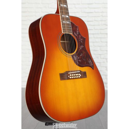  Epiphone Hummingbird 12-string Acoustic-electric Guitar - Aged Cherry Sunburst Gloss