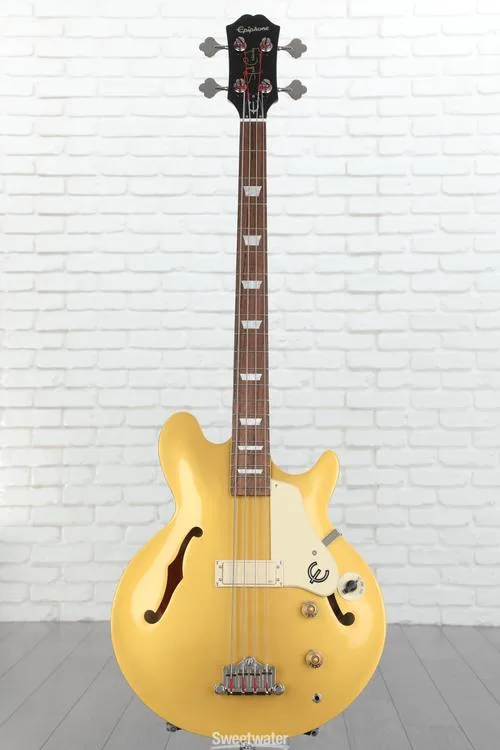  Epiphone Jack Casady Signature Bass - Metallic Gold Demo