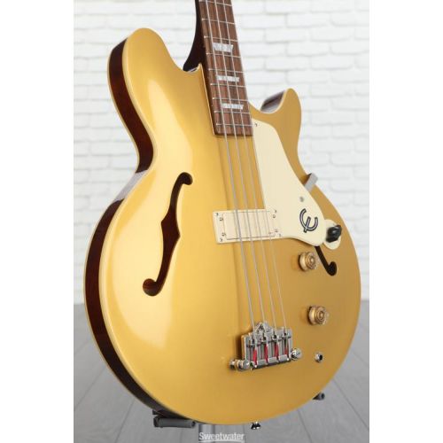  Epiphone Jack Casady Signature Bass - Metallic Gold Demo