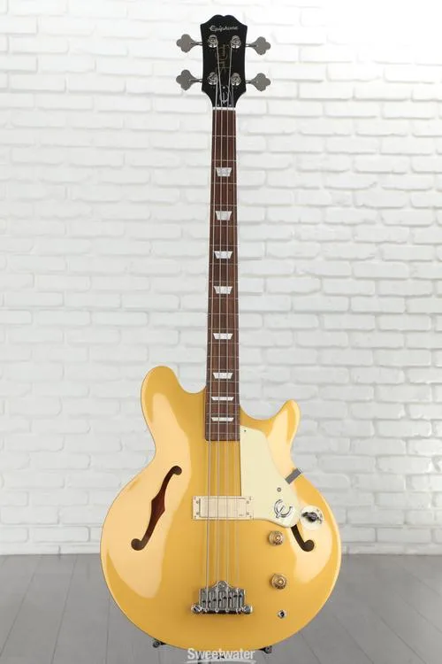  Epiphone Jack Casady Signature Bass - Metallic Gold