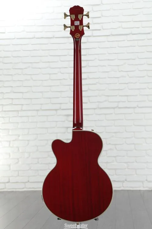  Epiphone Allen Woody Rumblekat Artist Series Bass Guitar - Wine Red