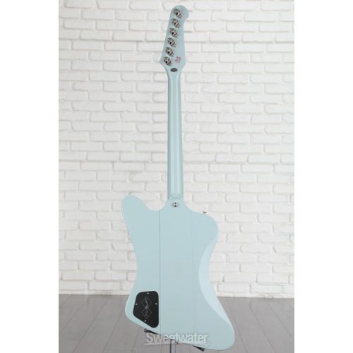  Epiphone 1963 Firebird V Electric Guitar - Frost Blue Demo