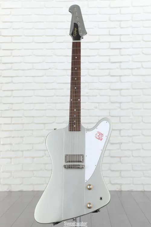  Epiphone 1963 Firebird I Electric Guitar - Silver Mist Demo