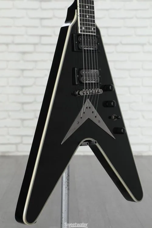  Epiphone Dave Mustaine Flying V Custom Electric Guitar - Black Demo