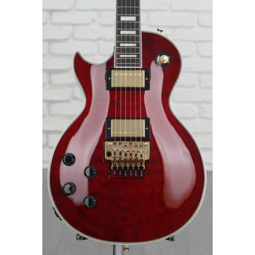  Epiphone Alex Lifeson Les Paul Custom Axcess Left-handed Electric Guitar - Ruby Demo