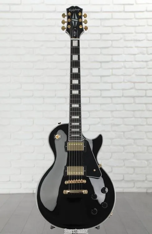  Epiphone Les Paul Custom Electric Guitar - Ebony Demo