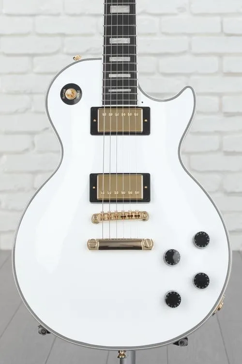 Epiphone Les Paul Custom Electric Guitar - Alpine White Demo