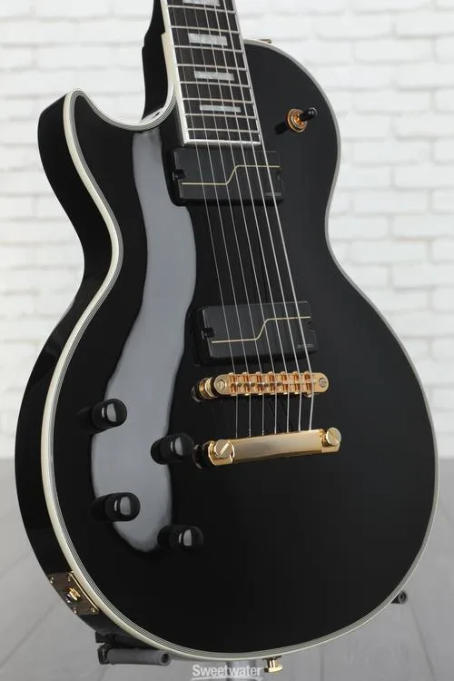  Epiphone 7-string Matt Heafy Les Paul Custom Origins Left-handed Electric Guitar - Ebony Demo