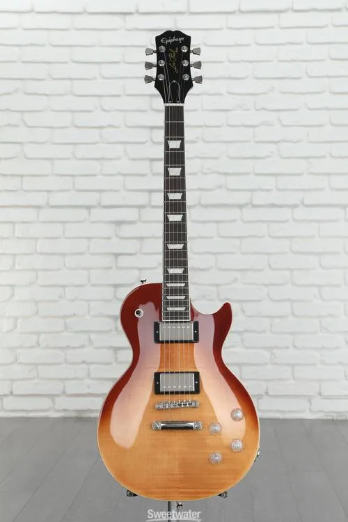  Epiphone Les Paul Modern Figured Electric Guitar - Caffe Latte Fade