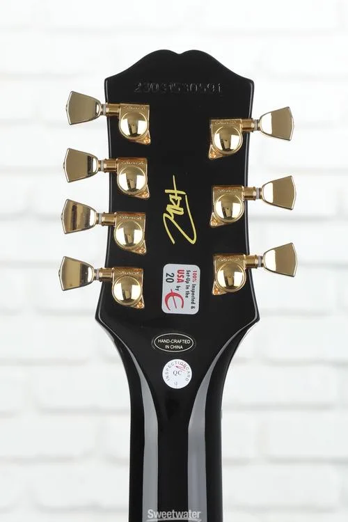  Epiphone 7-string Matt Heafy Les Paul Custom Origins Left-handed Electric Guitar - Ebony