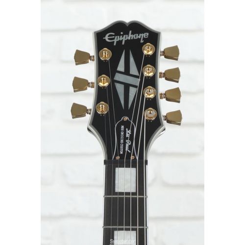  Epiphone 7-string Matt Heafy Les Paul Custom Origins Left-handed Electric Guitar - Ebony