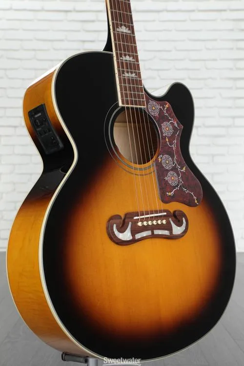 Epiphone J-200EC Studio Acoustic-Electric Guitar - Vintage Sunburst