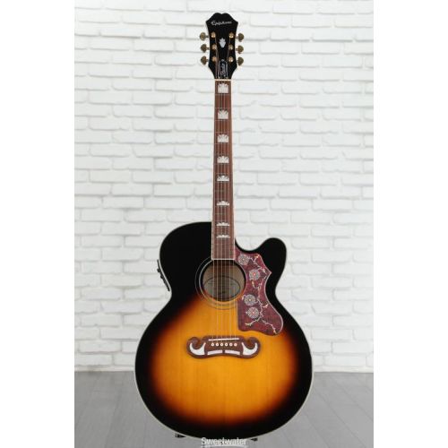  Epiphone J-200EC Studio Acoustic-Electric Guitar - Vintage Sunburst
