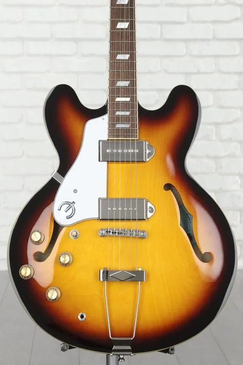 Epiphone Casino Hollowbody Left-handed Electric Guitar - Vintage Sunburst