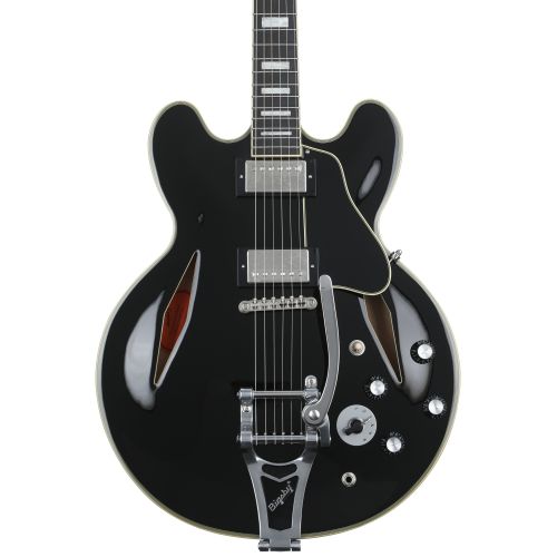  Epiphone Shinichi Ubukata ES-355 Custom Bigsby Semi-hollowbody Electric Guitar - Ebony