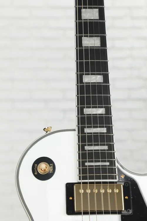  Epiphone Les Paul Custom Electric Guitar - Alpine White